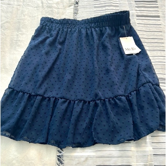 ⭐️NWT,Mo-Ka,Santa Fe,USA,Dotted Swiss,  Lined Skirt,Elastic Waist,SizeXL - Picture 1 of 12
